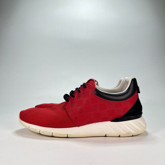 Louis Vuitton Fastlane Sneaker Red Black Luxury Designer Shoes Men\'s Size 8.5 main image 7